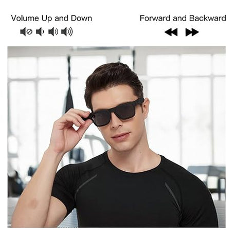 Smart Bluetooth Sunglasses – One-Tap Call Control & Voice Assistant