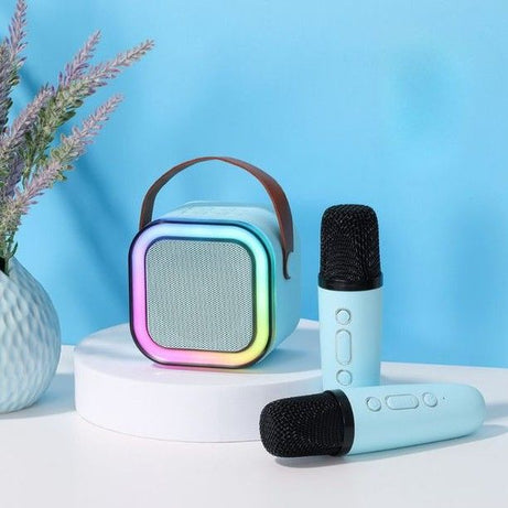 Mini Sound Bar with Dual Wireless Microphones – Kids Karaoke, Games & Fun Entertainment