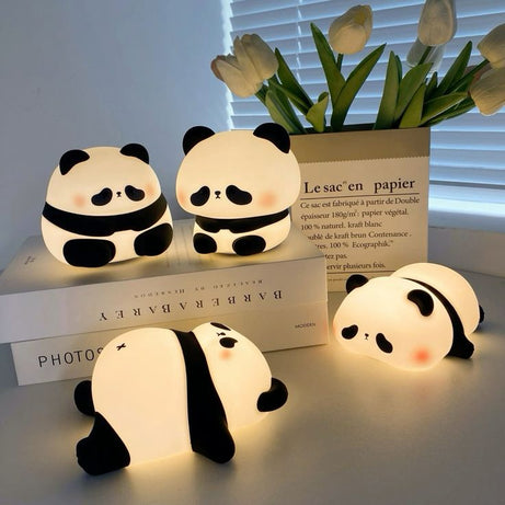 Cute Panda Night Light – Soft Silicone LED Lamp for Kids, Bedroom & Nursery